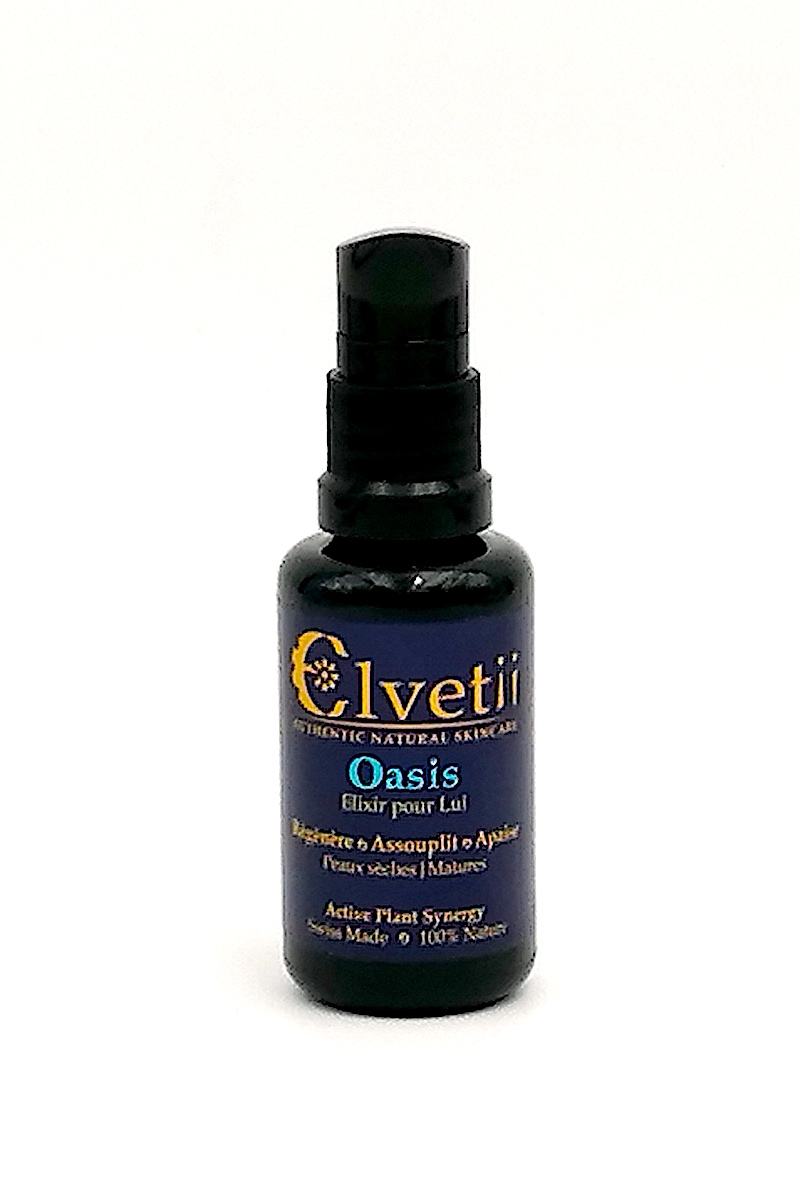 Oasis Elixir soin de nuit pour hommes. Convient aux peaux sèches ou matures